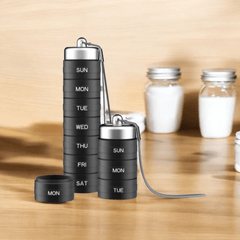Aluminum Weekly Stackable 7-Day Medicine Container