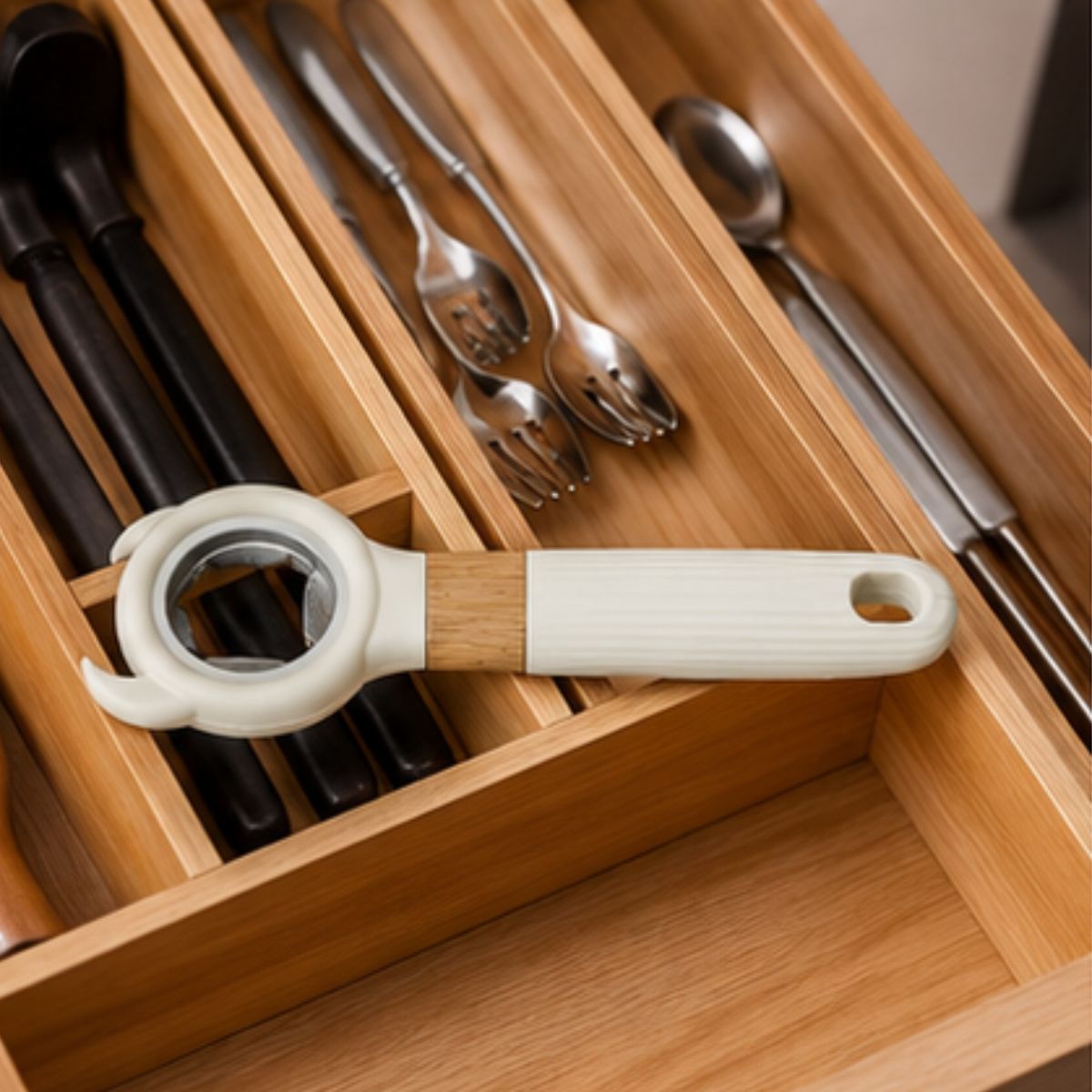 Bottle Opener With Stainless Steel Opening Head