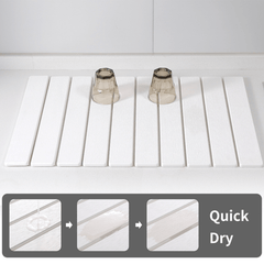 Foldable Super Absorbent Stone Non-Slip Multi-Purpose Drying Mat (52x39cm)