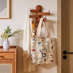 5-Arm Foldable Solid Wood Wall Hook Hanger Rack