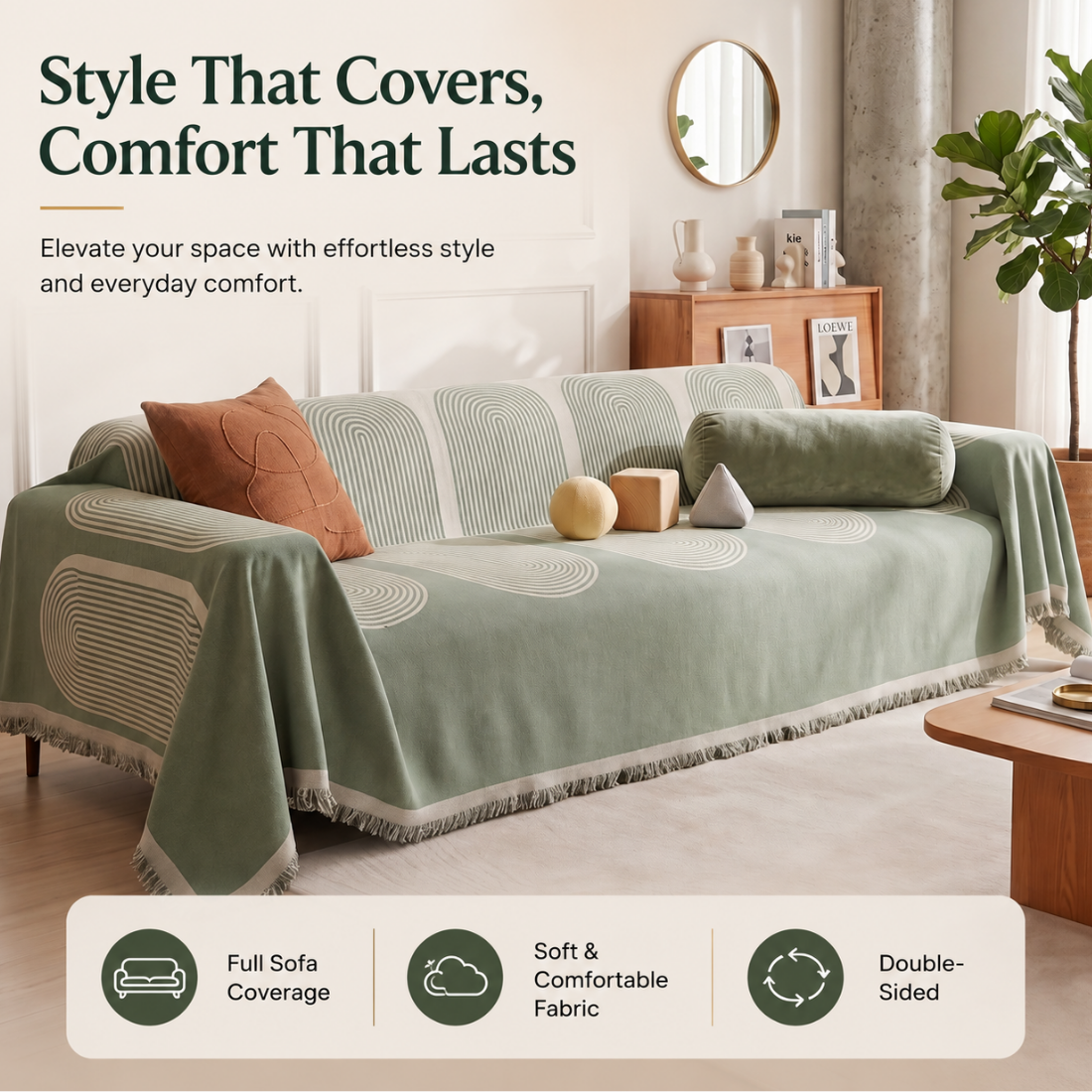 Double-Sided Sofa Cover
