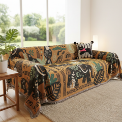 Anti-Slip Multicolor Printed Sofa Cover