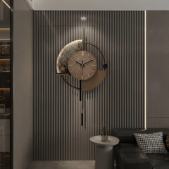 Decorative Pendulum Modern Metal Wall Clock