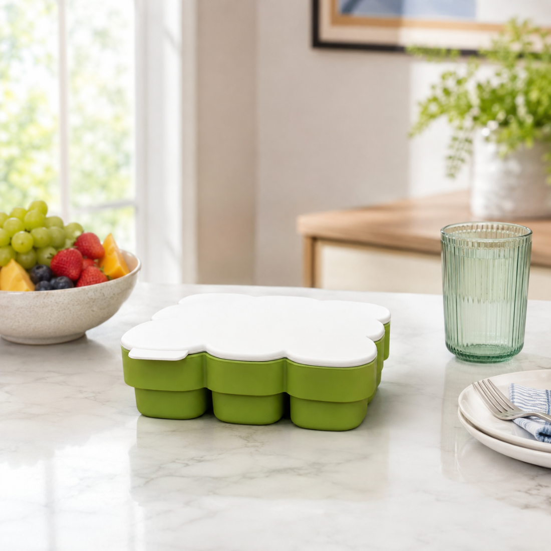 9-Grid Silicone Ice Cube Mold Tray