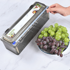 Food Wrap Roll Dispenser with Slide Cutter
