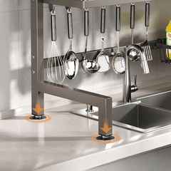 Double Layer Multi-Functional Iron Dish Drying Rack