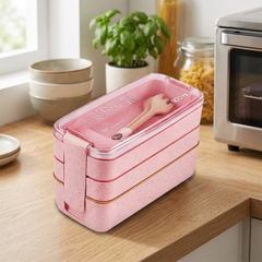 3-in-1 Compartment Containers With Spoons
