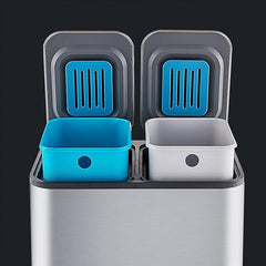 Dual Step Stainless Steel Trash Can (18L)