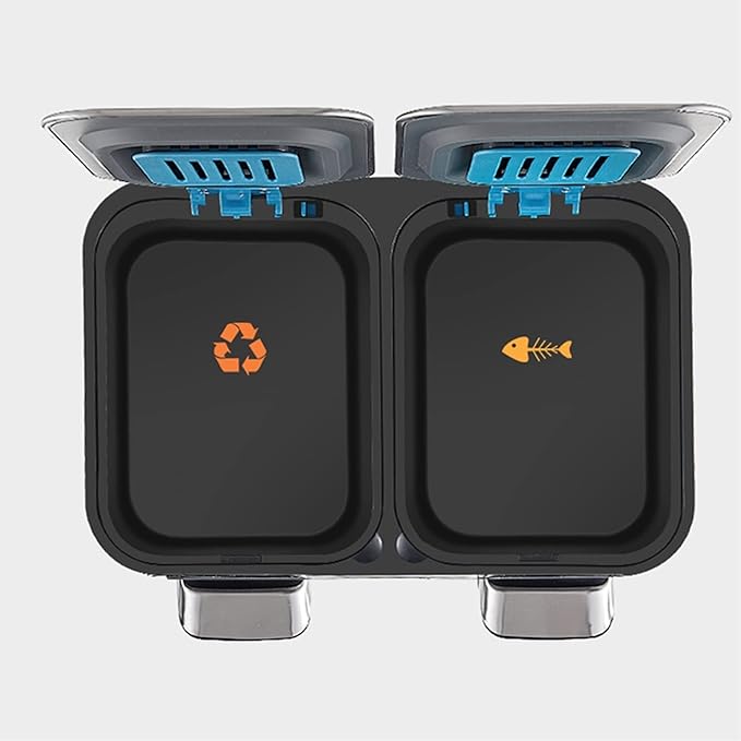 Dual Step Stainless Steel Trash Can (18L)
