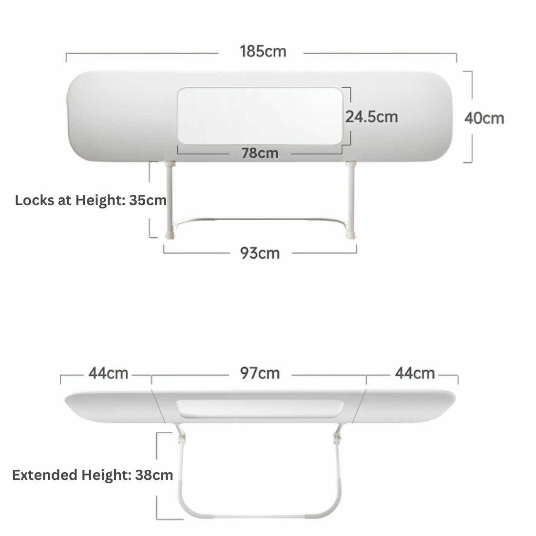Foldable Portable Baby Bed Fence with Adjustable Height