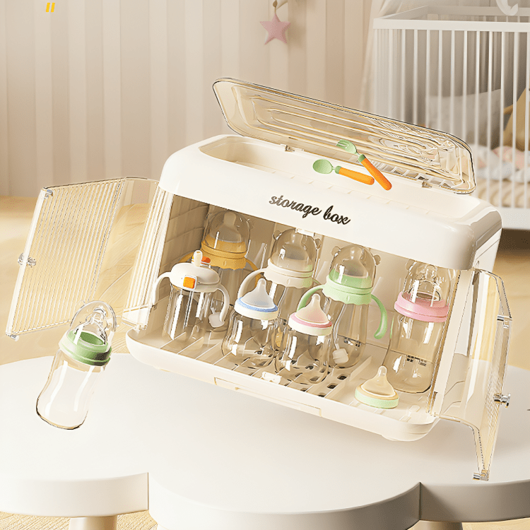 Foldable Dustproof Double-Layer Baby Storage Organizer (43.6 cm)