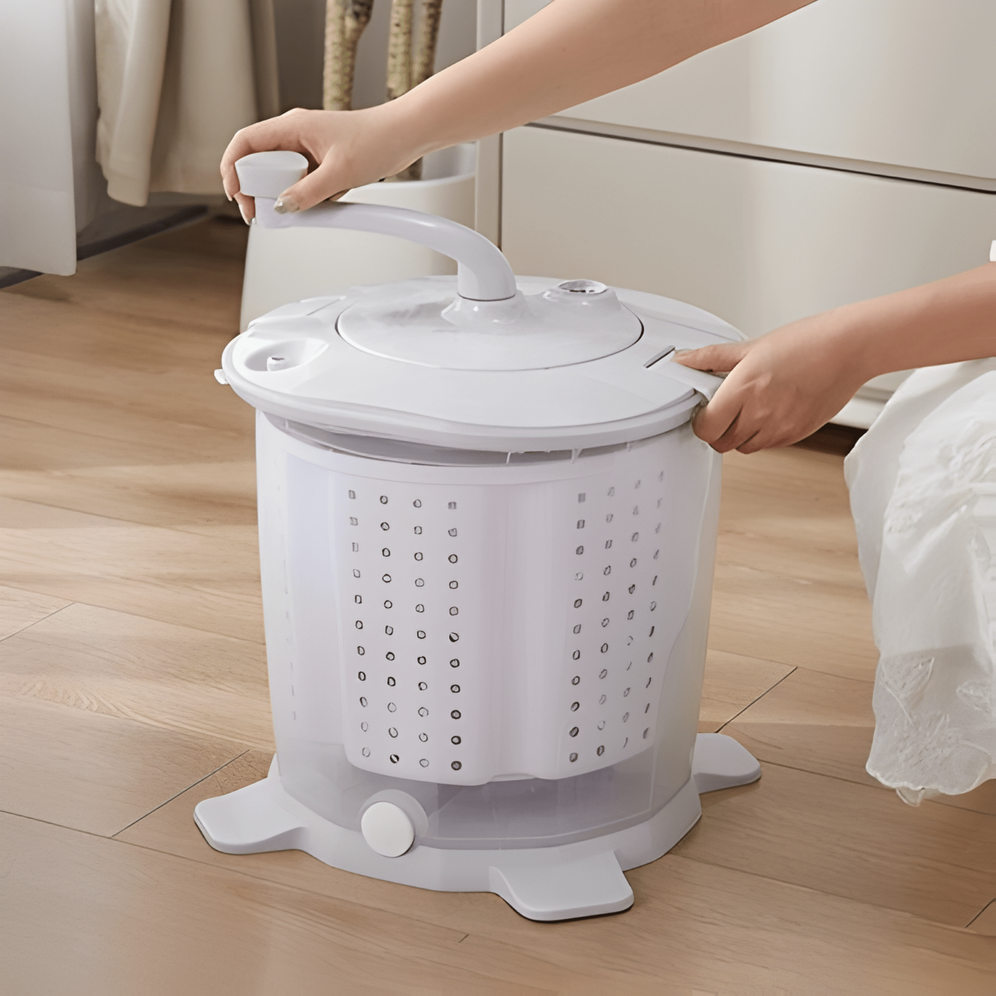 Double Barrel Manual Laundry Washer with Spin Dryer