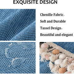 Elegance Chenille Sofa Cover :EM-SC-31 (Blue)