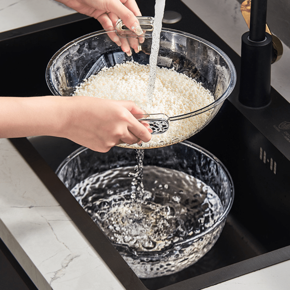 Double-Layered Crystal Drain Basket