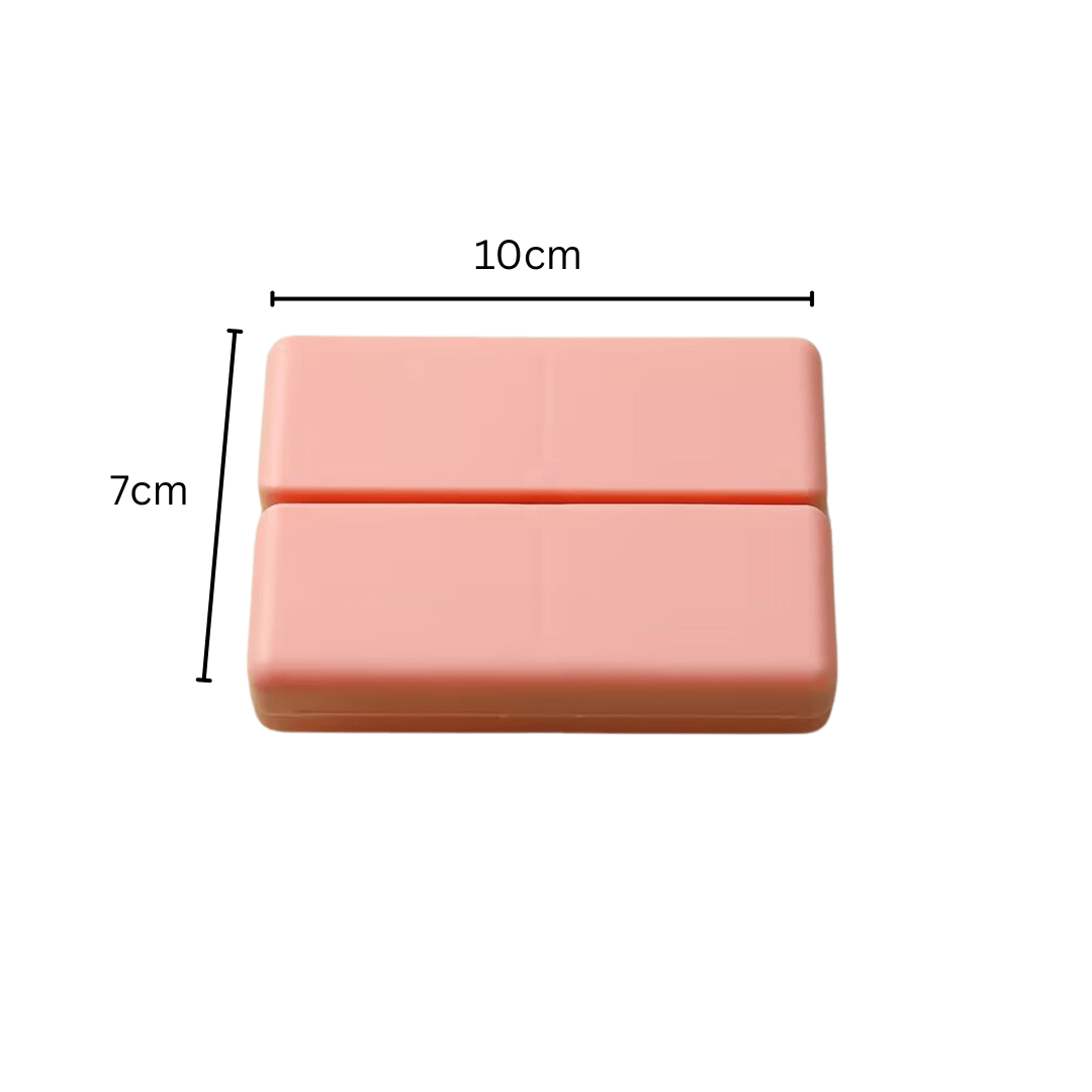 Folding Magnetic Compact Weekly Pill Organizer Box