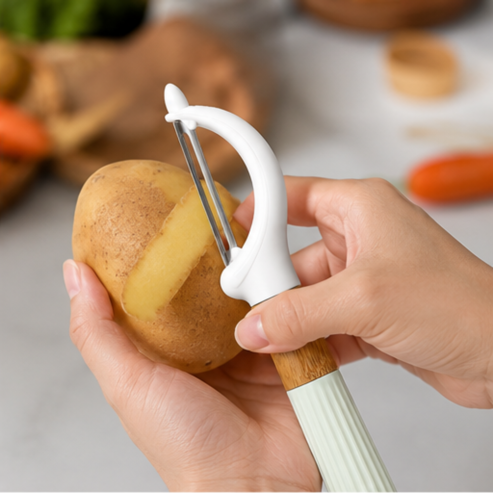 Ergonomic Straight Body Vegetable & Fruit Peeler