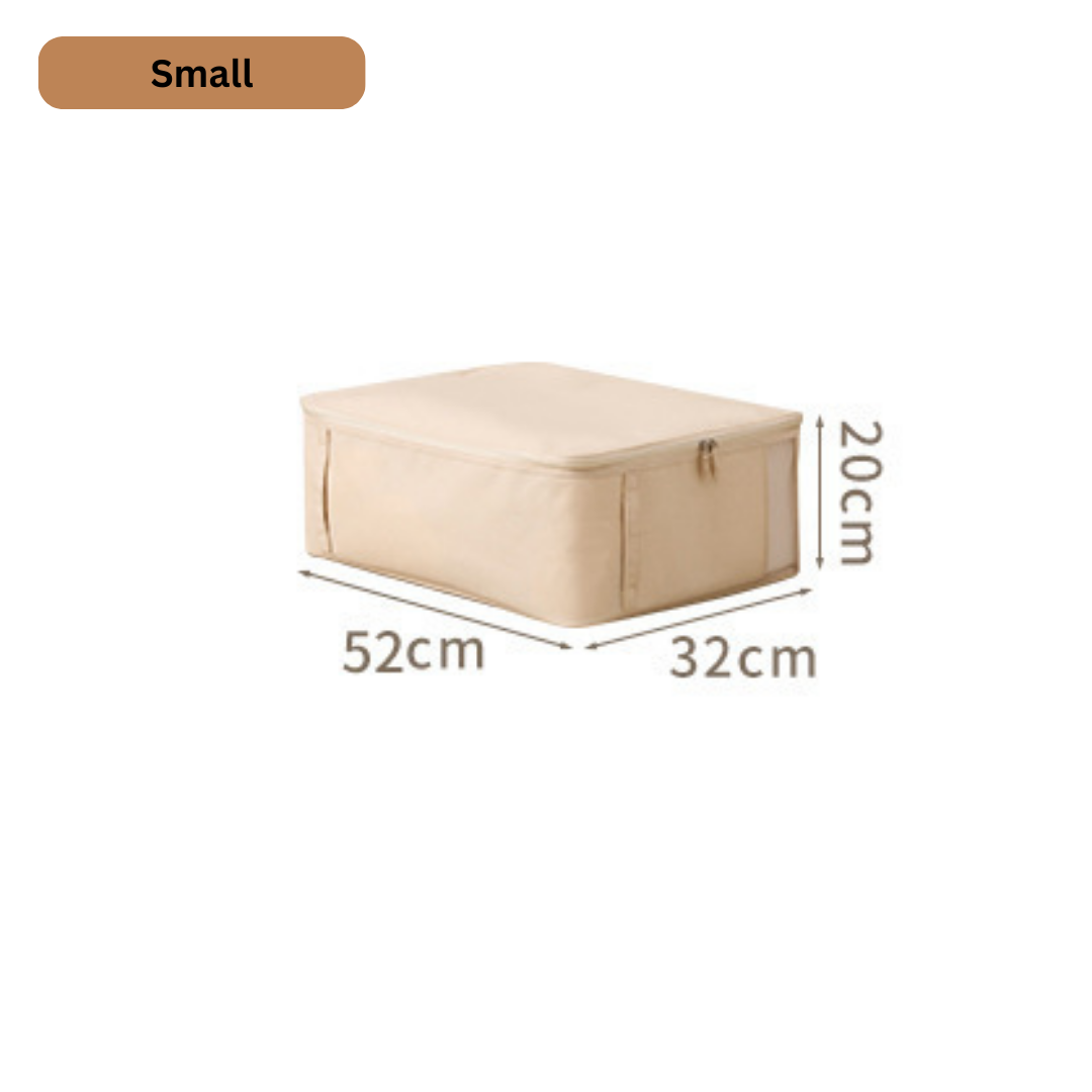 Cotton Linen Clothing Storage Bag with Visible Window