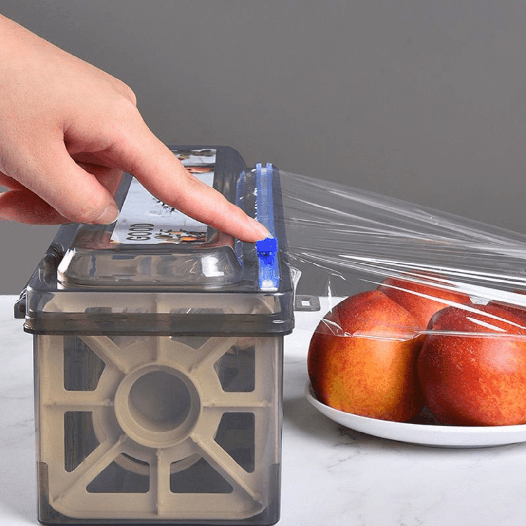 Food Wrap Roll Dispenser with Slide Cutter