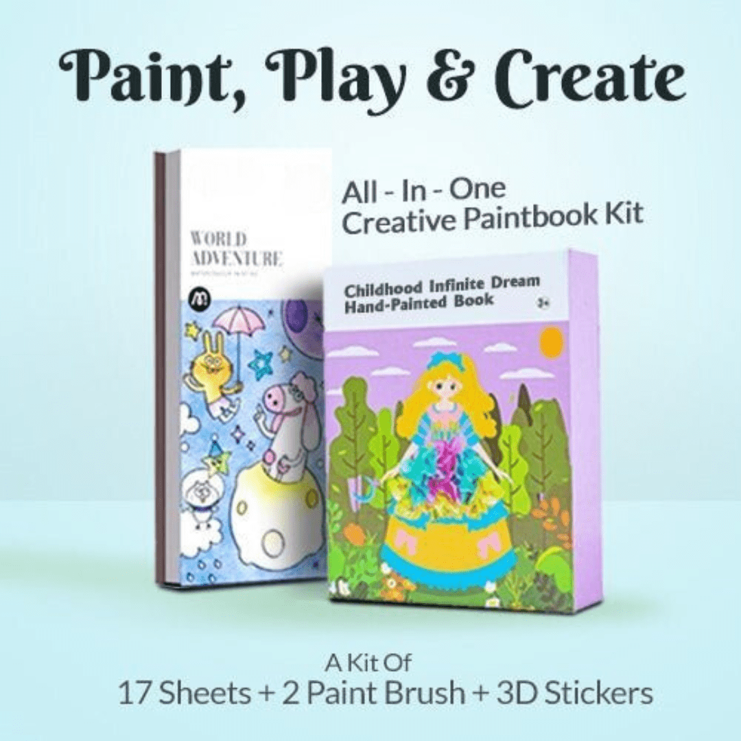 Childhood Infinite Dream Hand-Painted Book + Free Painting Book
