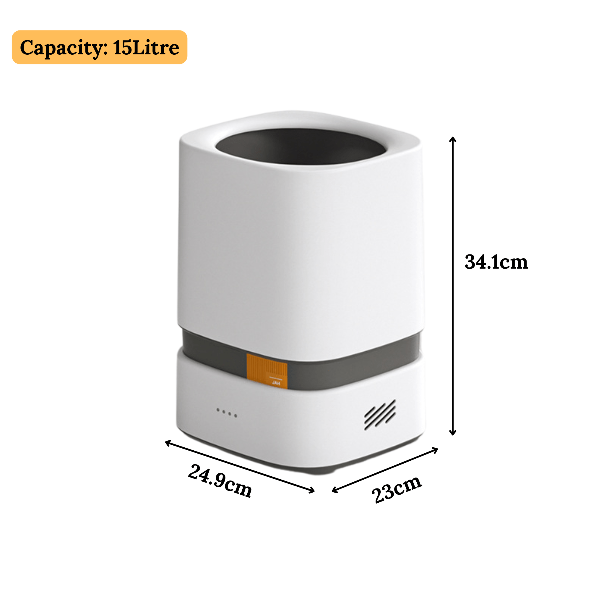 Elegant Floor Trash Can for Bathroom and Kitchen