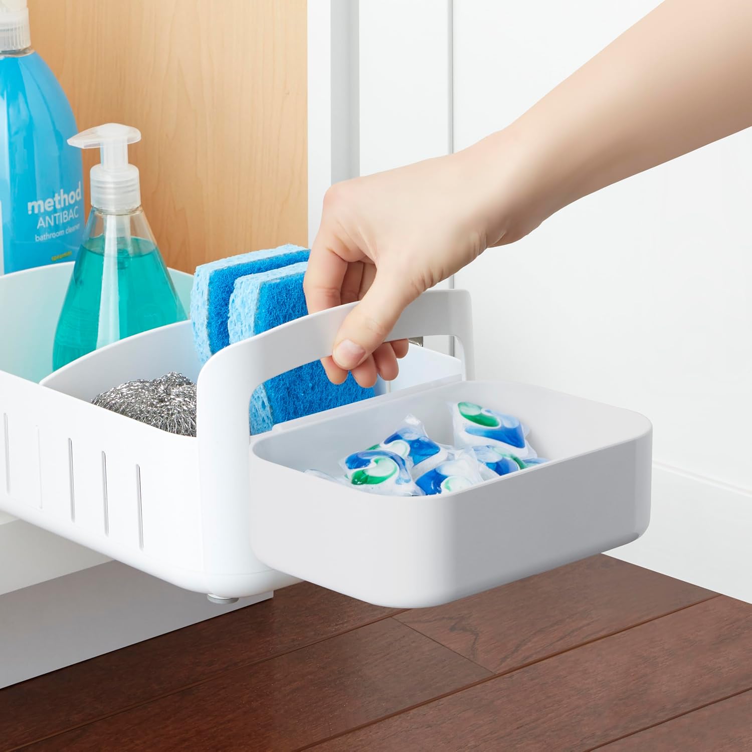 Adjustable Compartments Rolling Storage Organizer