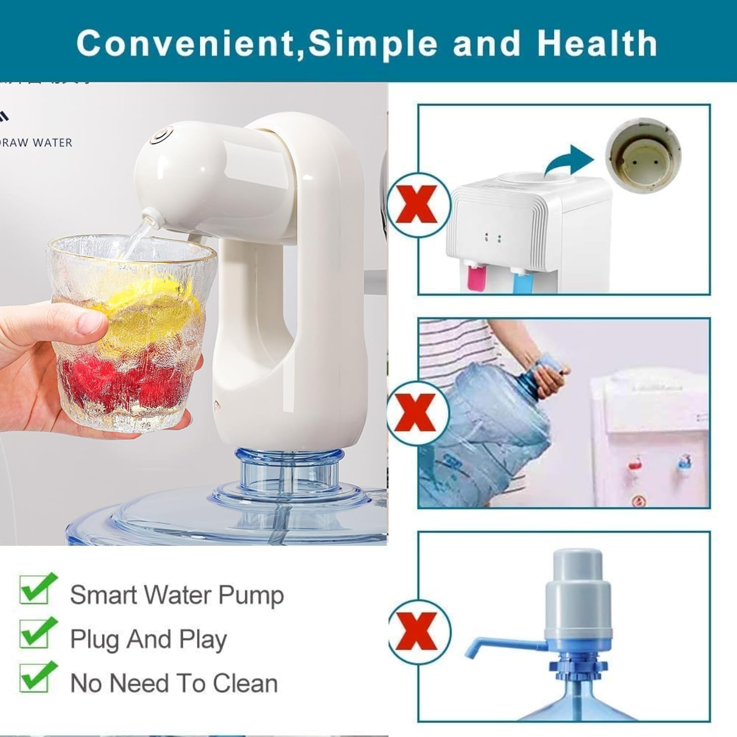 Fold-Flow Portable Electric Water Dispenser
