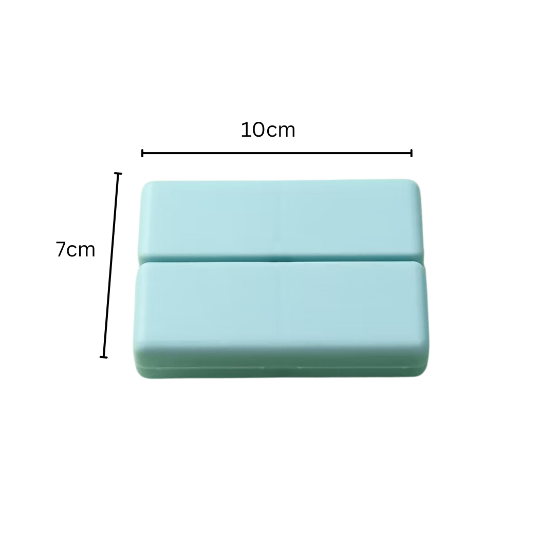 Folding Magnetic Compact Weekly Pill Organizer Box