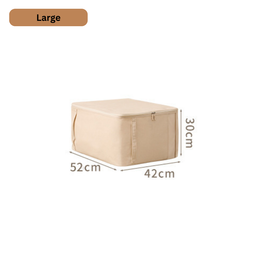 Cotton Linen Clothing Storage Bag with Visible Window