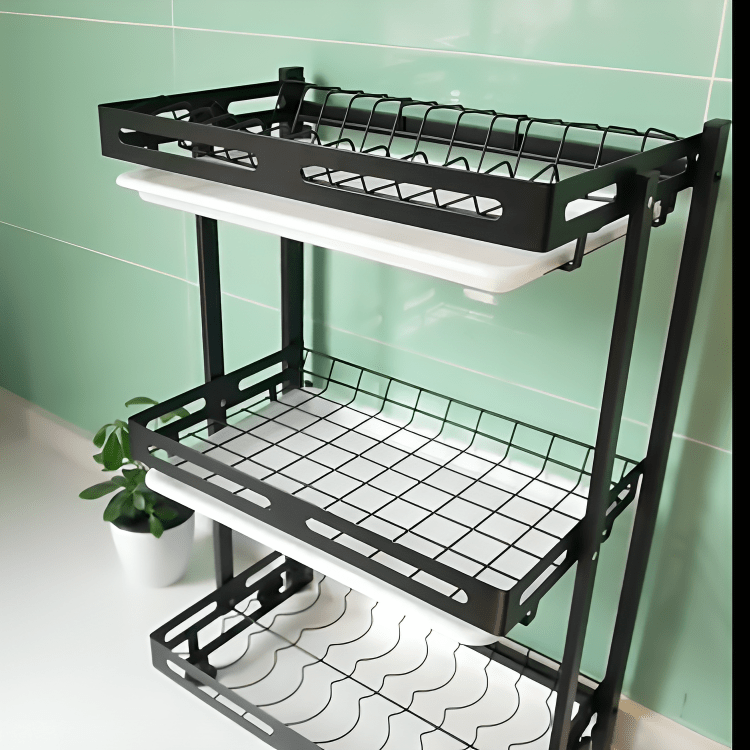 Deluxe 3-Tier Dish Drying Rack