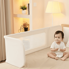 Foldable Portable Baby Bed Fence with Adjustable Height