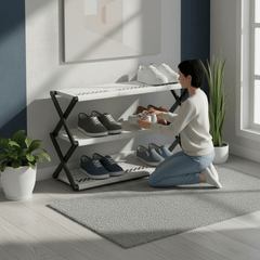 Compact Space Foldable Shoe Rack