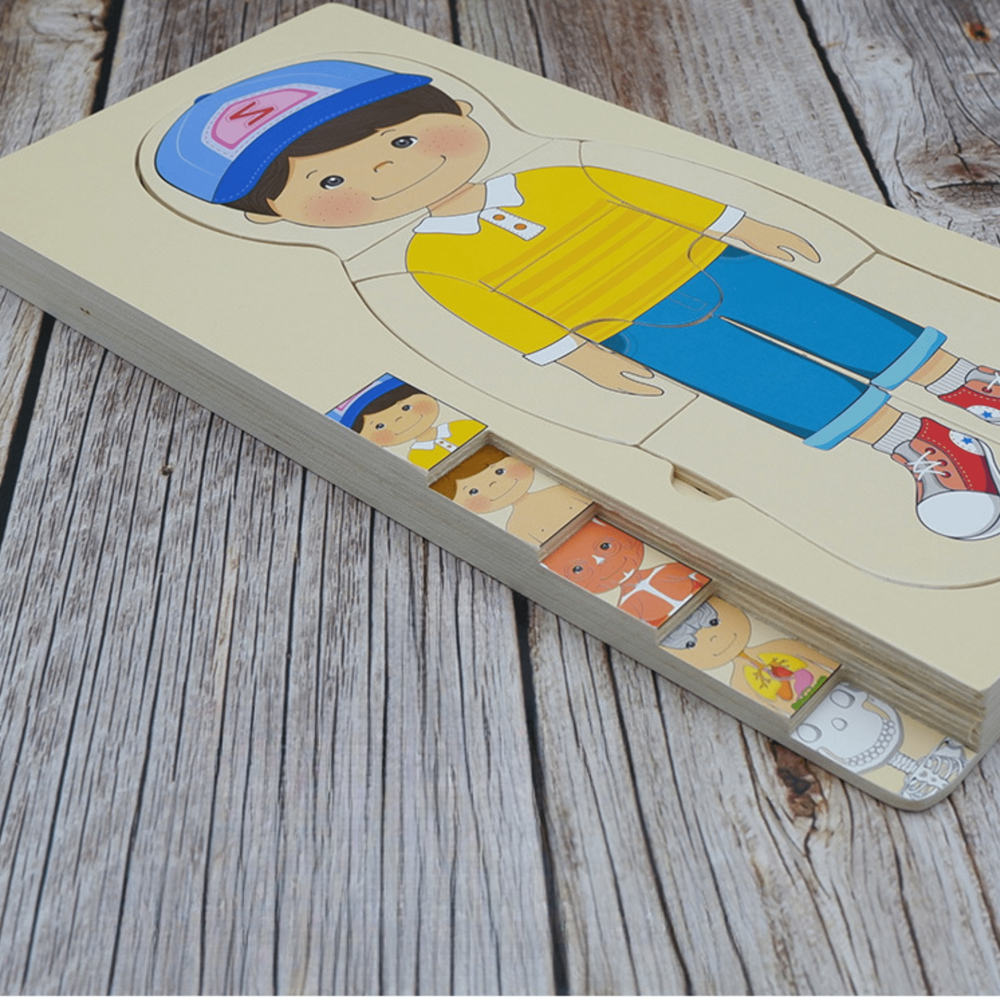 Educational Wooden Body Parts Puzzle