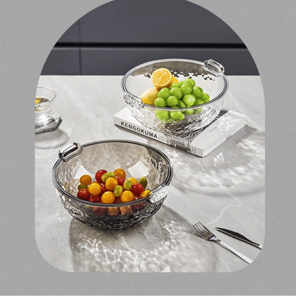 Double-Layered Crystal Drain Basket