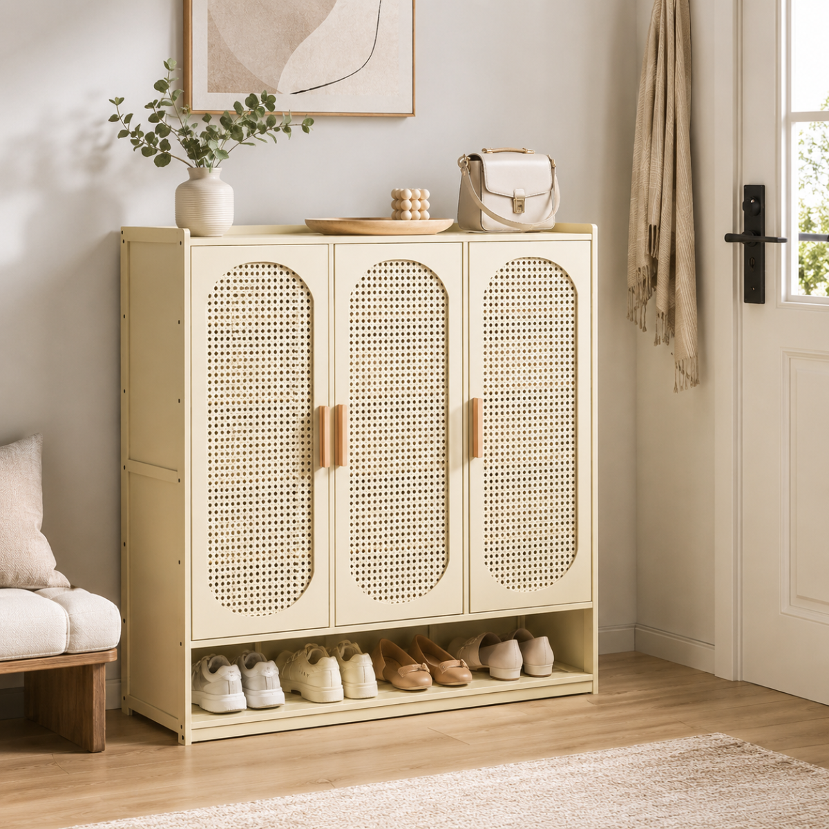 Arched Door Multi-Layer Shoe Storage Cabinet
