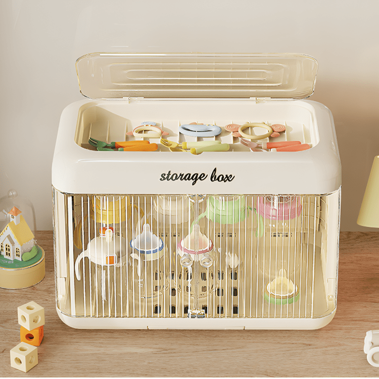 Foldable Dustproof Double-Layer Baby Storage Organizer (43.6 cm)