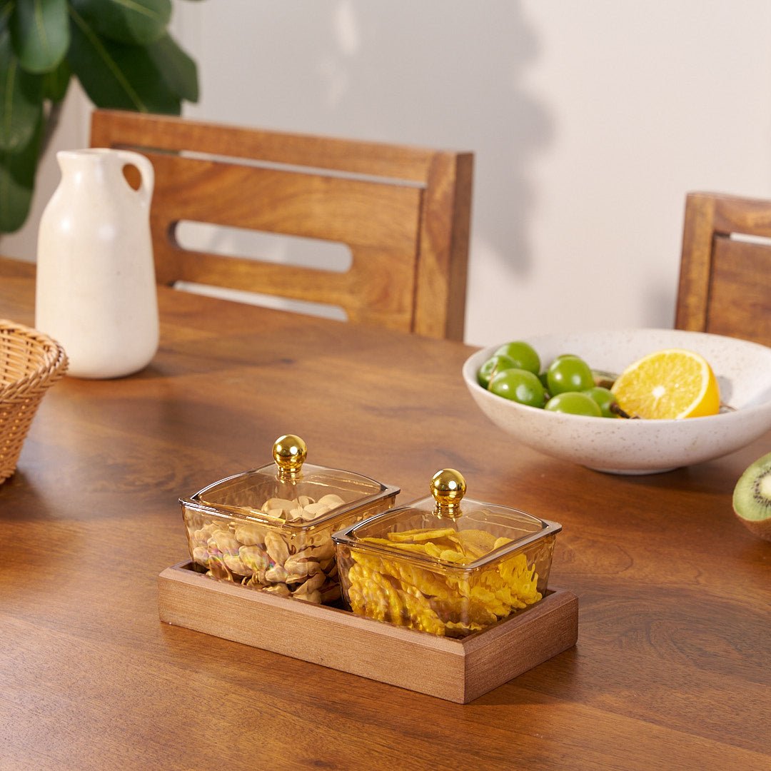 Crystal Clear Snack Plate Organizer