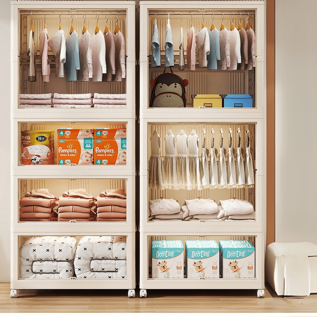 Double-Door Multi-Purpose Foldable Storage Cabinet (70cm)