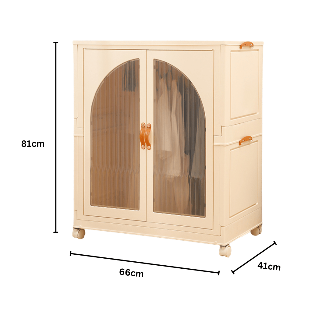Double Door Portable Storage Wardrobe (Style-2)