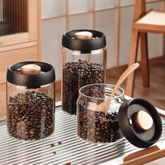 Coffee Bean Storage Glass Container