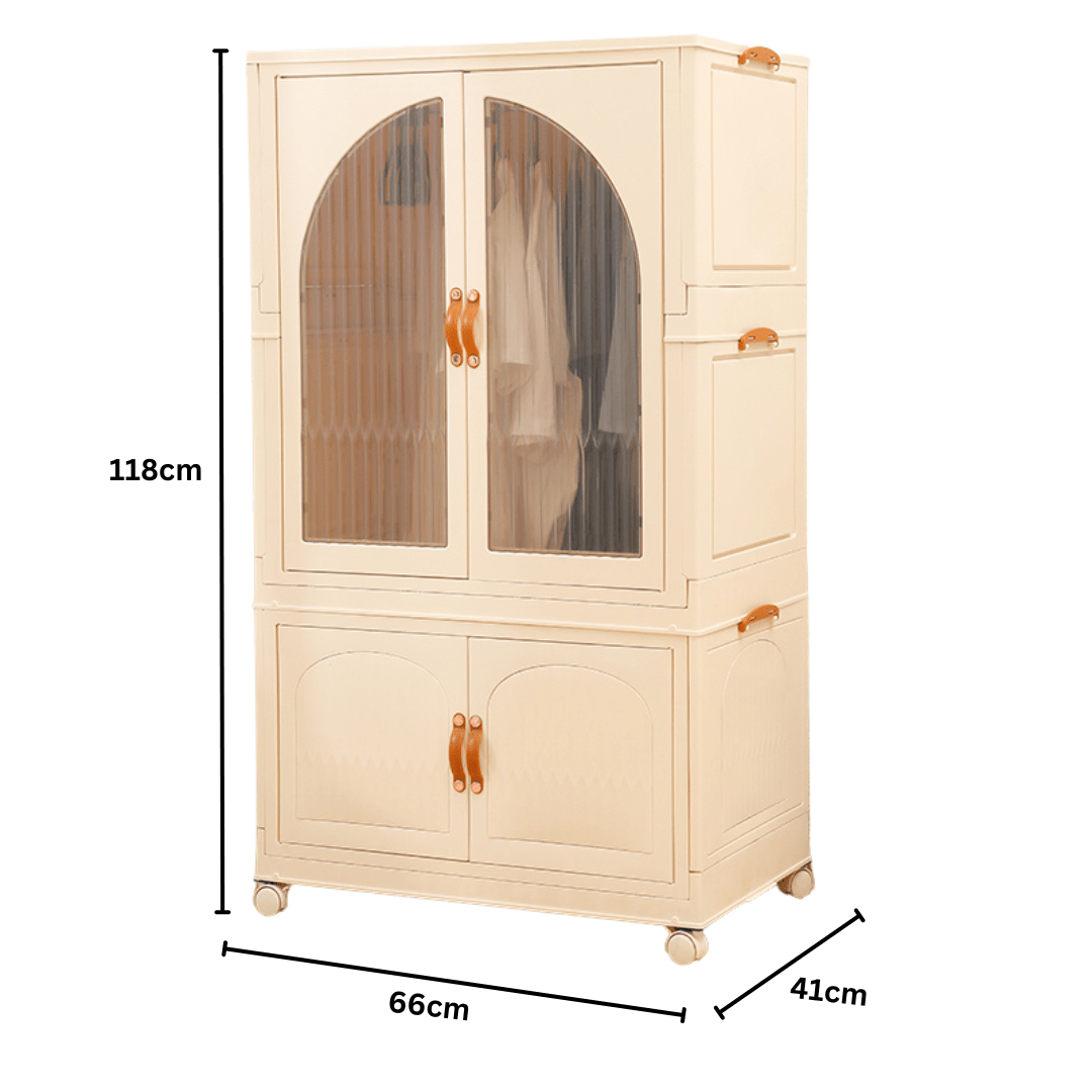 Double Door Portable Storage Wardrobe (Style-2)