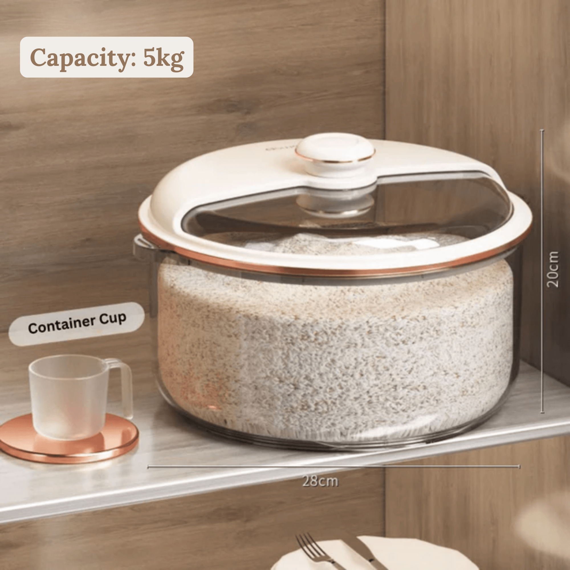 Clear View Multipurpose Storage Container(5Kg)