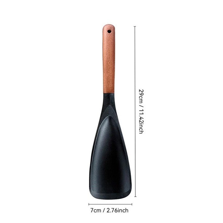 Acacia Handle Non-stick Silicone Cooking Spatula(29cm)