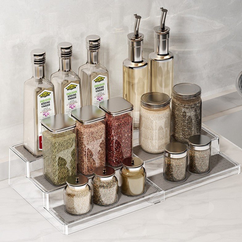 Acrylic Telescopic Expandable Tiered Spice & Display Rack