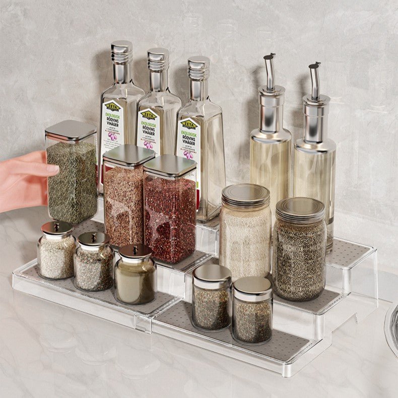 Acrylic Telescopic Expandable Tiered Spice & Display Rack