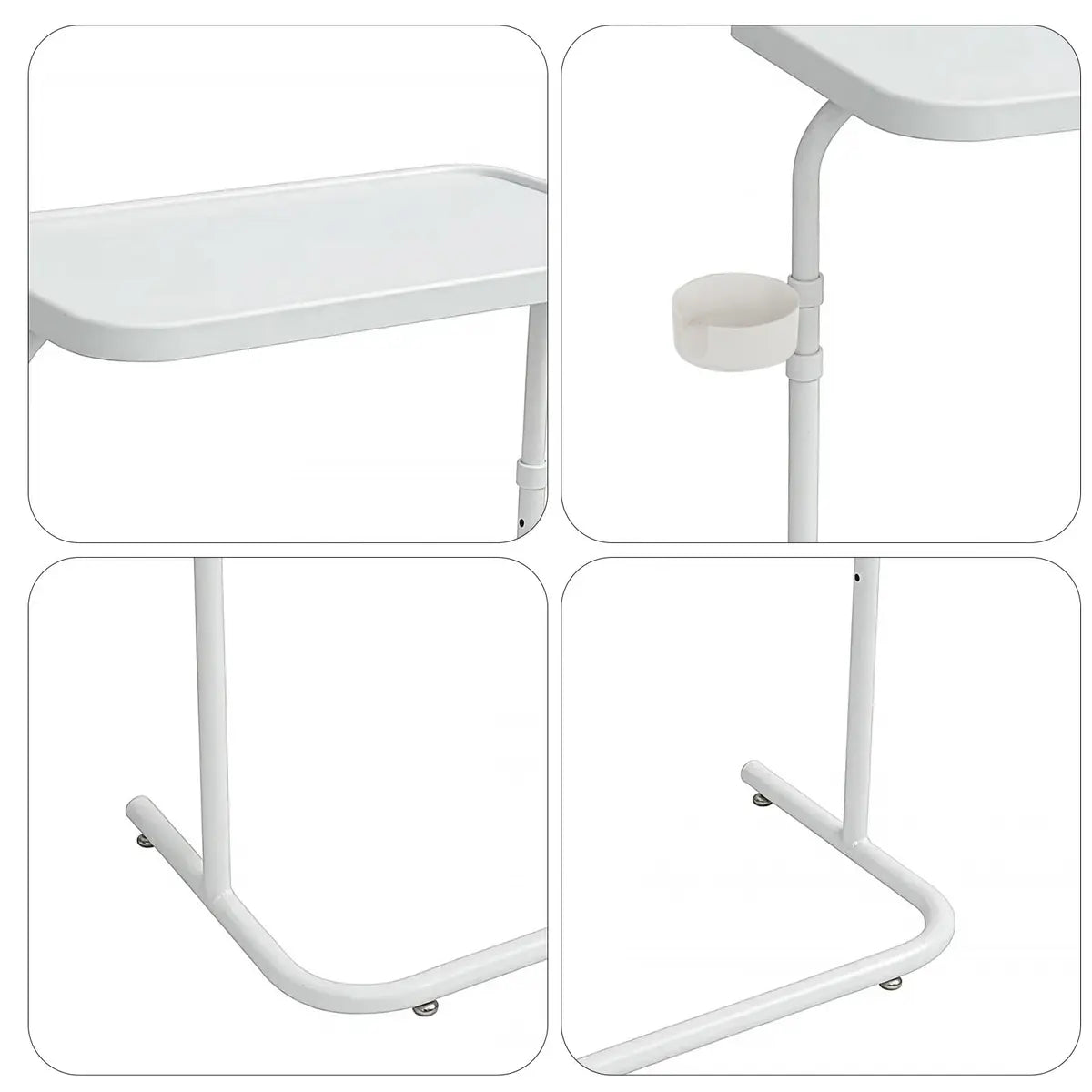 Adjustable Folding Lift Table with Sturdy Carbon Steel Support Frame