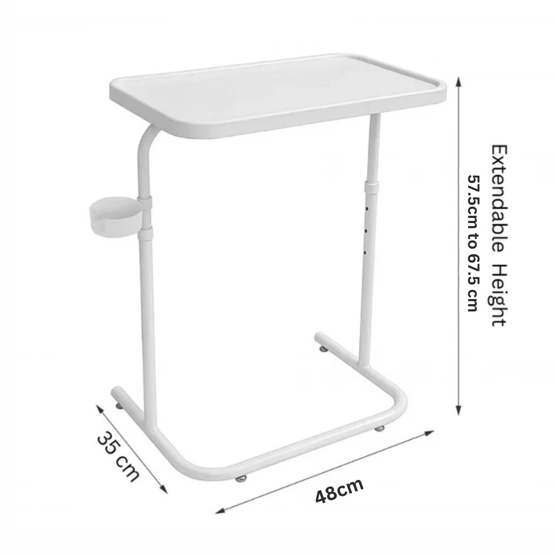 Adjustable Folding Lift Table with Sturdy Carbon Steel Support Frame