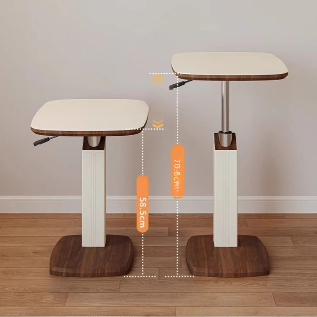 Adjustable Rotating Rectangular Shaped Side Table