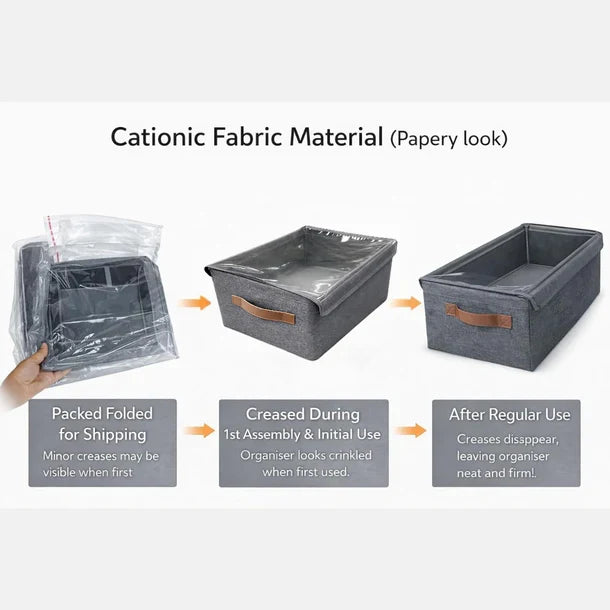 Fold & Stack Dustproof Storage Basket
