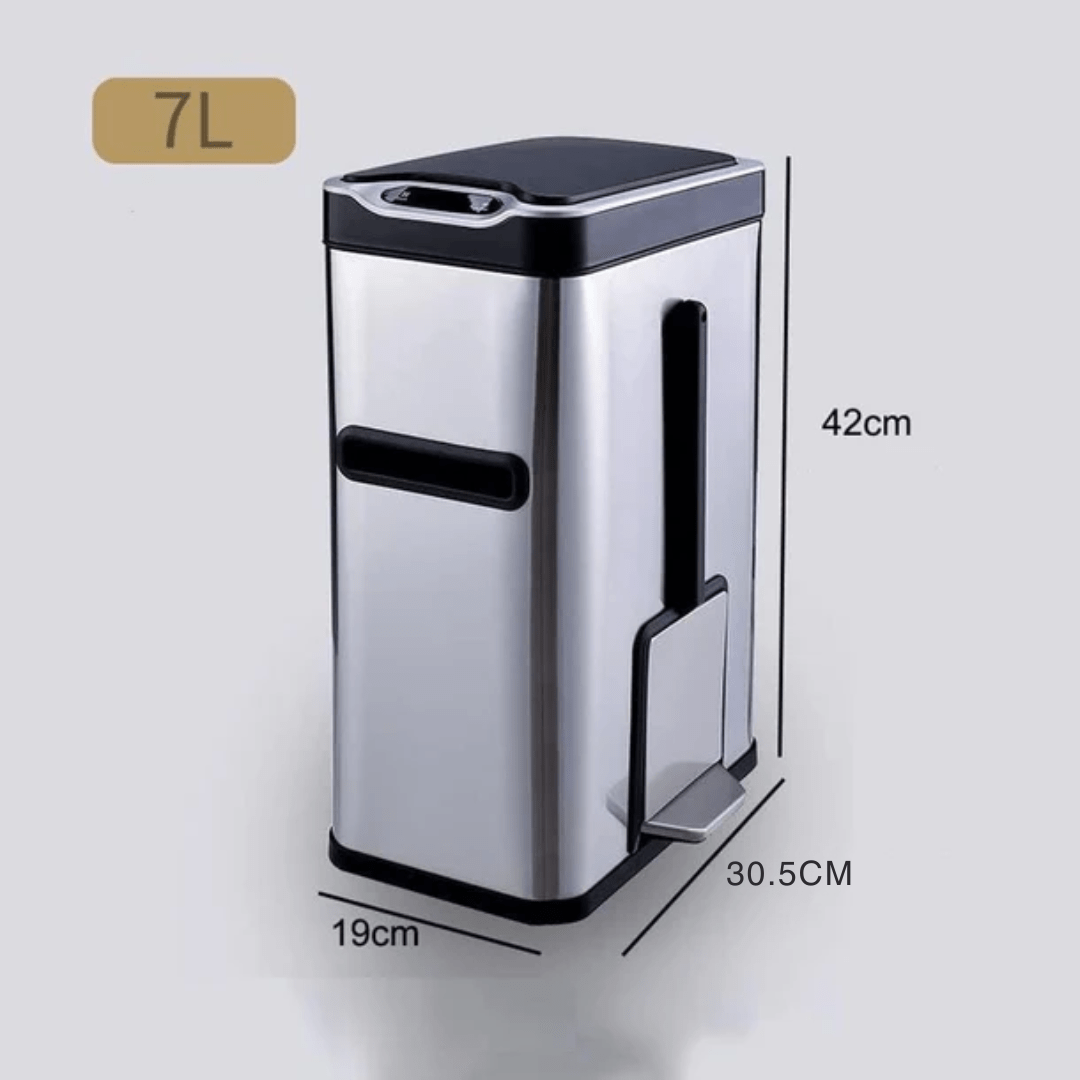 Elegant Floor Trash Can for Bathroom and Kitchen