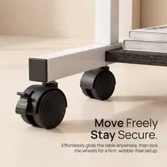 Adjustable Bedside Workstation with Storage Shelves
